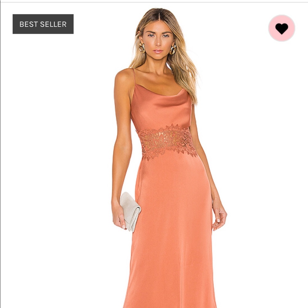 Revolve Vienna Burnt Orange wedding Dress